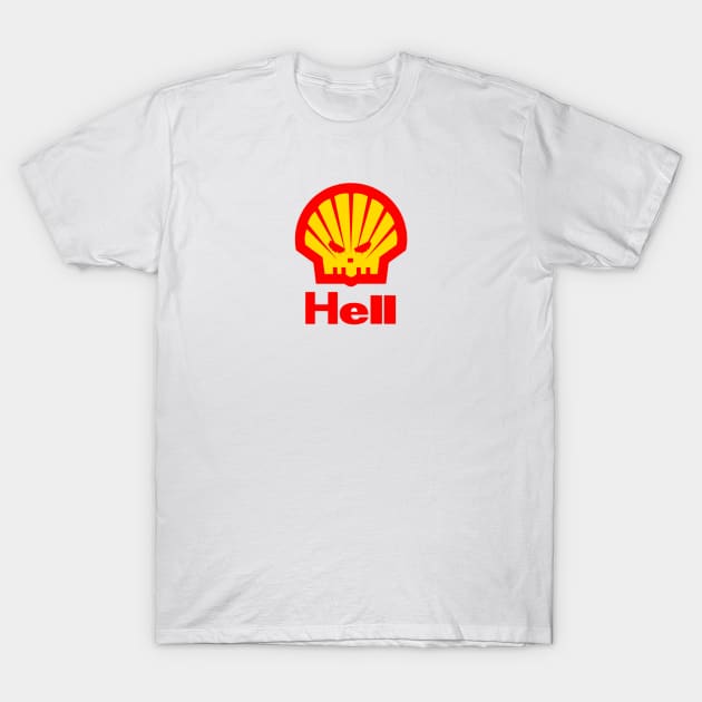 Shell Gas Parody Design T-Shirt by Church Life